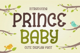 Prince Baby - Cute Display Font Font Download