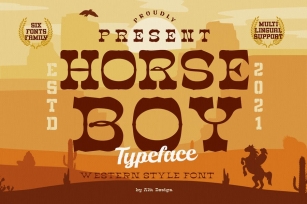 Horse Boy Typeface Font Download