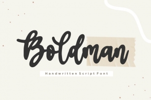 Boldman Script Font - YH Font Download