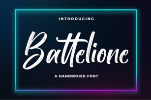 Battelione - Brush Font Font Download