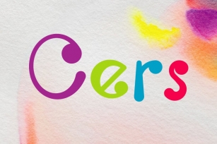 Cers- a play with font Font Download