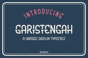 Garistengah Vintage Display Typeface Font Download