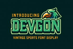 Devgon vintage sports display font Font Download