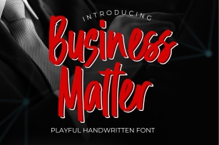 Business Matter-Playful Handwritten Font Download