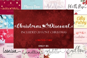 Christmas Discount Font Download