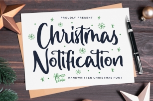 Christmas Notification Font Download