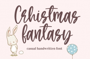 Chrismas fantasy- A sweet modern caligraphy Font Download