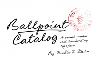 Ballpoint Catalog Font Download