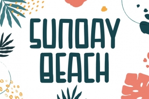 Sunday Beach - Cute Display Font Font Download