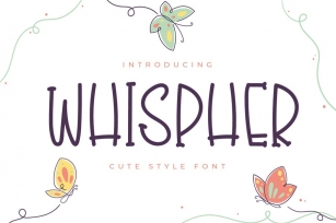 Whispher - Handwritten Display Font Font Download
