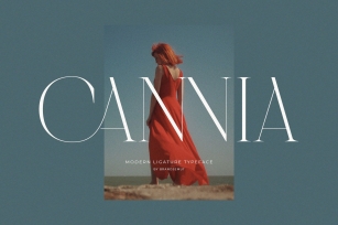 Cannia || Ligature Typeface Font Download