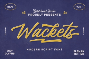 The Wackets - Modern Script Font Download