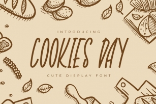 Cookies Day - Handwritten Display Font Font Download