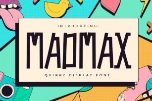 Madmax - Quirky Display Font Font Download