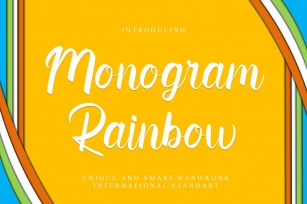 Monogram Rainbow Font Download