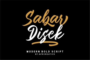 Sabar Disek Font Download