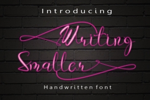 Writing Smaller Font Download
