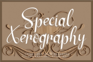 Special Xerography Font Download