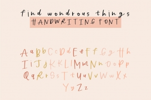 Find Wondrous Things Font Download