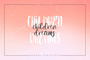 Children Dreams Font Download