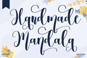 Handmade Mandala Font Download