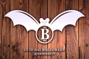 Cute Bat Halloween Font Download