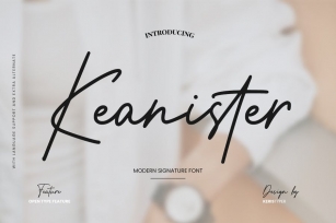 Keanister Modern Signature Font Font Download