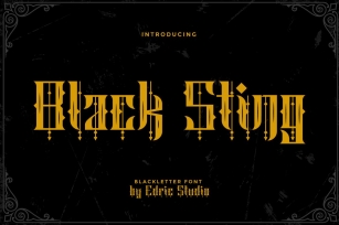 Black Sting Font Download