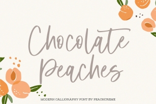 Chocolate Peaches Simple Font Download