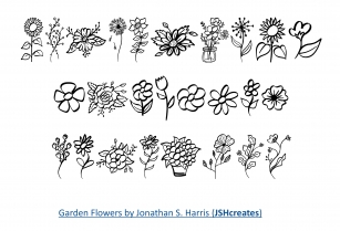 Garden Flowers Font Download