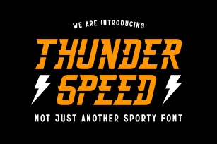 Thunderspeed Font Download