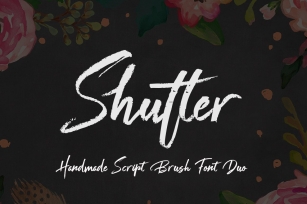 Shutter and White Font Download
