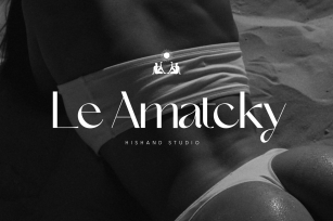 Le Amatcky Elegant Sans Serif Font Download
