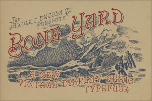 Bone Yard Vintage Display Font Download