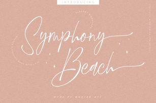 Symphony Beach | Modern Signature Font Download