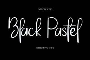 Black Pastel Font Download