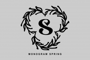 Monogram Spring Font Download