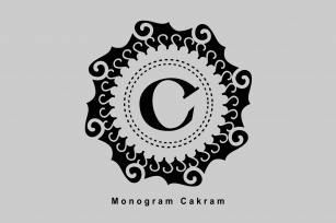 Monogram Cakram Font Download