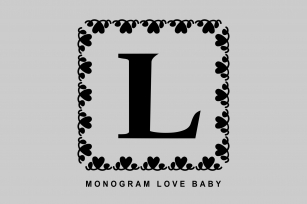 Monogram Love Baby Font Download