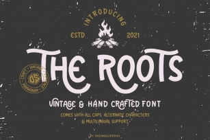 The Roots - Vintage and Hand Crafted Font Font Download