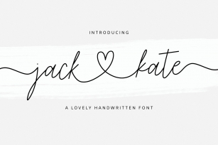 Jack & Kate Font Download