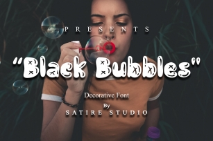Black Bubbles Font Download