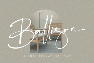 Ballison - Script Font Font Download