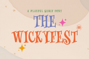 The Wickyfest - A Playful Serif Font Font Download