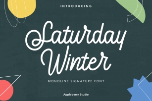 Saturday Winter Font Download