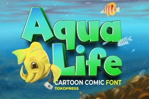 Aqua Life – Cartoon font Font Download