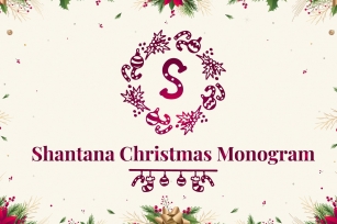 Shantana Christmas Monogram Font Download