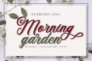 Morning Garden Font Download
