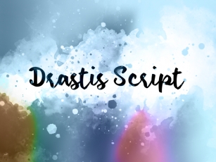 D Drastis Scrip Font Download