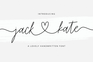 Jack & Kate _ PERSONALUSE Font Download